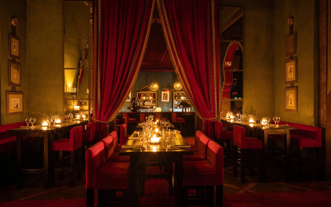 Salle du restaurant Palais Jad Mahal à Marrakech